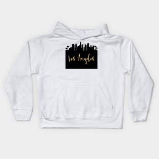 LOS ANGELES CALIFORNIA DESIGNER SILHOUETTE SKYLINE ART Kids Hoodie